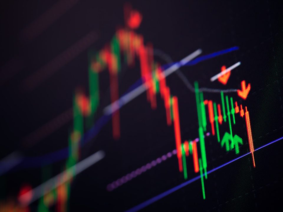 Background of Stock market graph chart